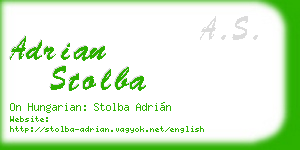 adrian stolba business card
